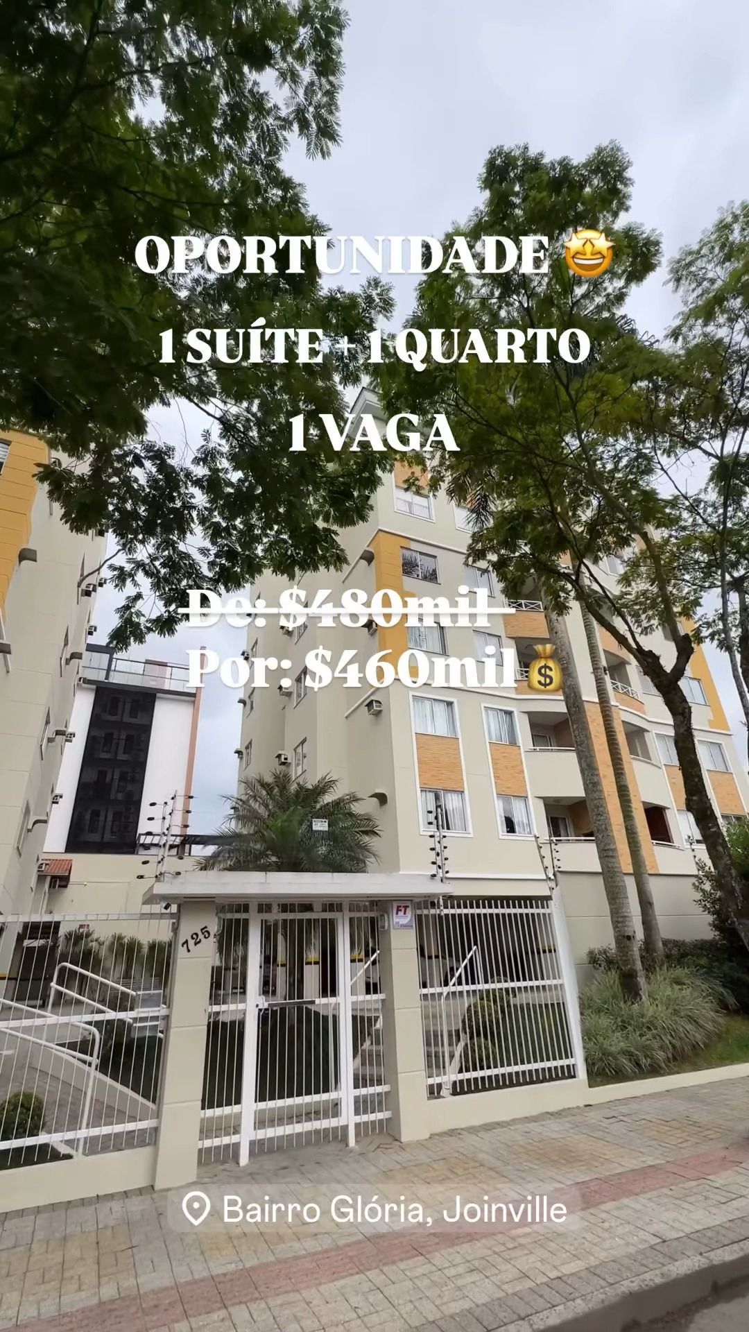 APARTAMENTO NO RESIDENCIAL BOTTICELLI, BAIRRO GLÓRIA em Joinville